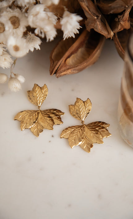 Glorious Leaves Gold - Oorbellen