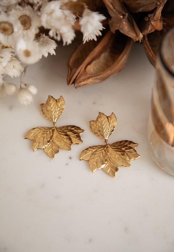 Glorious Leaves Gold - Oorbellen