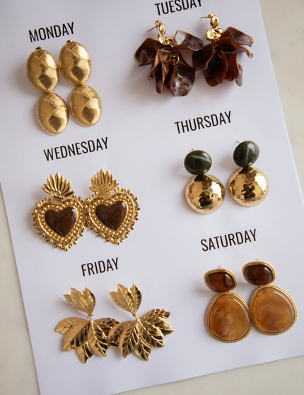 Aura Weave Gold - Oorbellen