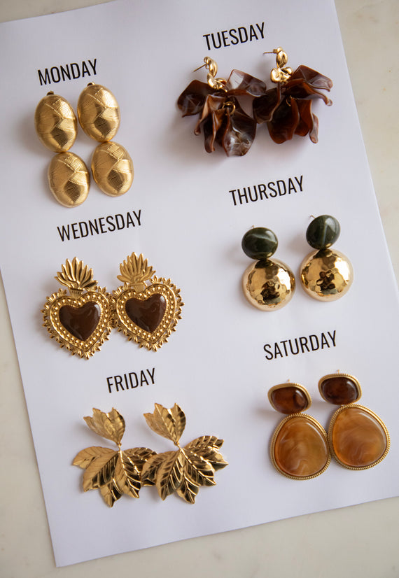 Aura Weave Gold - Oorbellen