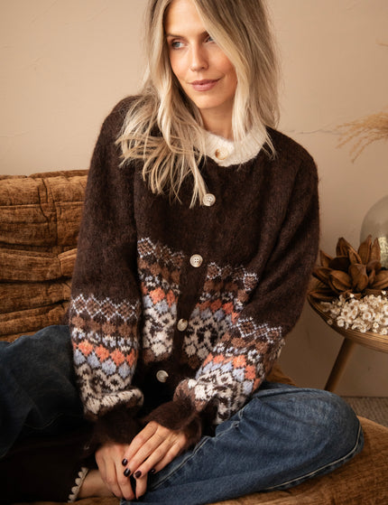 Weste - Sweet Fair Isle - Braun