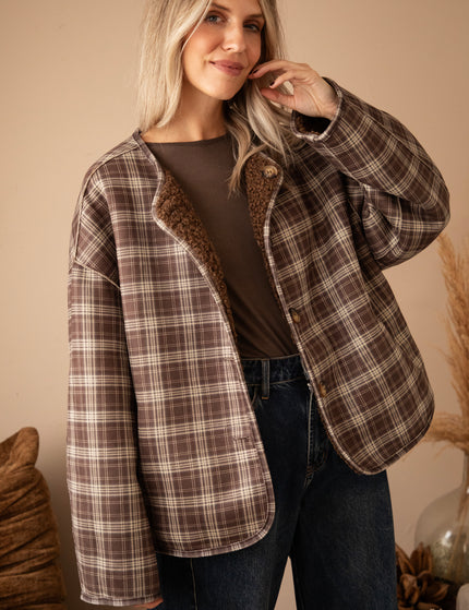 Jacke - Two Ways Teddy - Braun