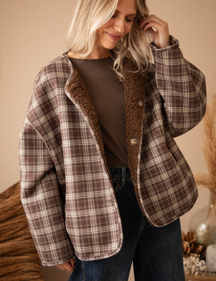 Jacke - Two Ways Teddy - Braun