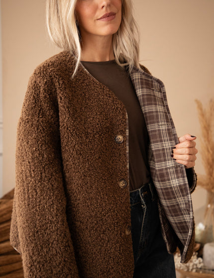 Jacke - Two Ways Teddy - Braun