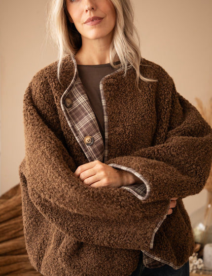 Jacke - Two Ways Teddy - Braun