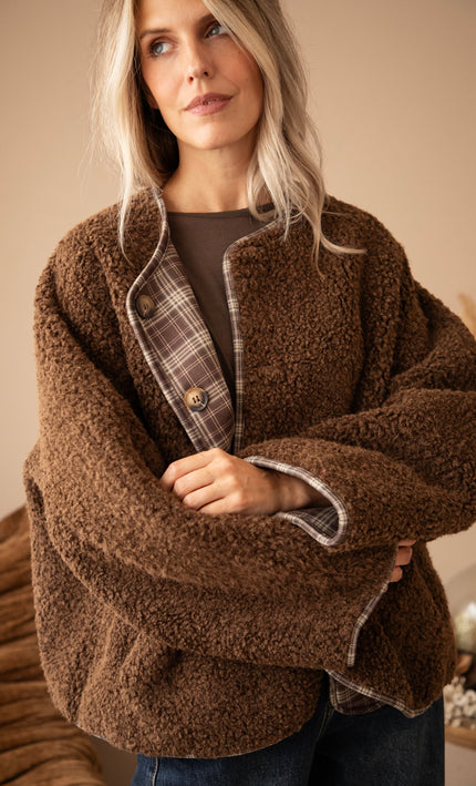 Jacke - Two Ways Teddy - Braun