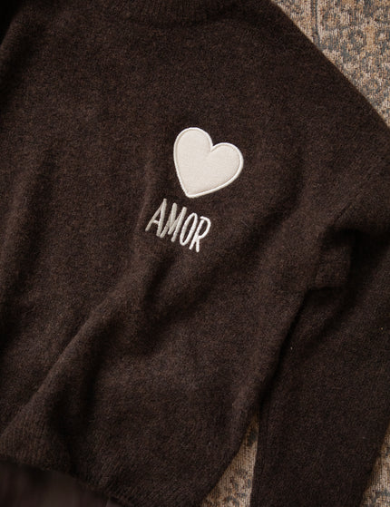 Pullover - Amor - Choco/Beige