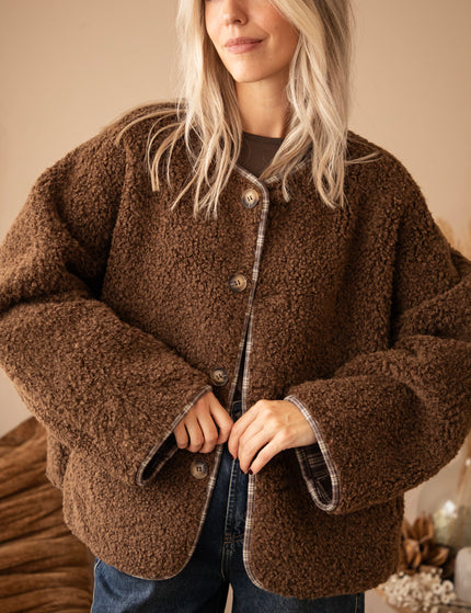 Jacke - Two Ways Teddy - Braun
