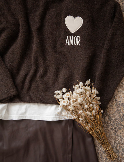 Pullover - Amor - Choco/Beige