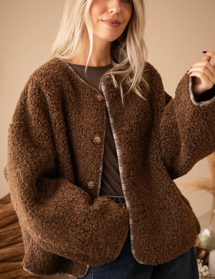 Jacke - Two Ways Teddy - Braun