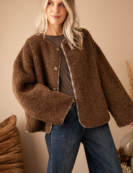 Jacke - Two Ways Teddy - Braun