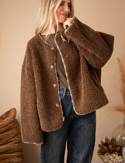 Jacke - Two Ways Teddy - Braun