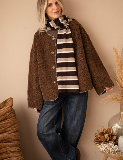 Jacke - Two Ways Teddy - Braun