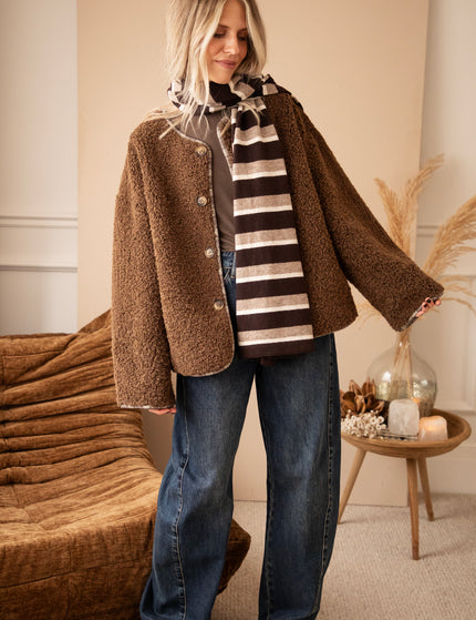 Jacke - Two Ways Teddy - Braun