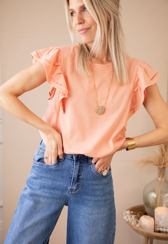 Beau Ruches Coral - T-Shirt