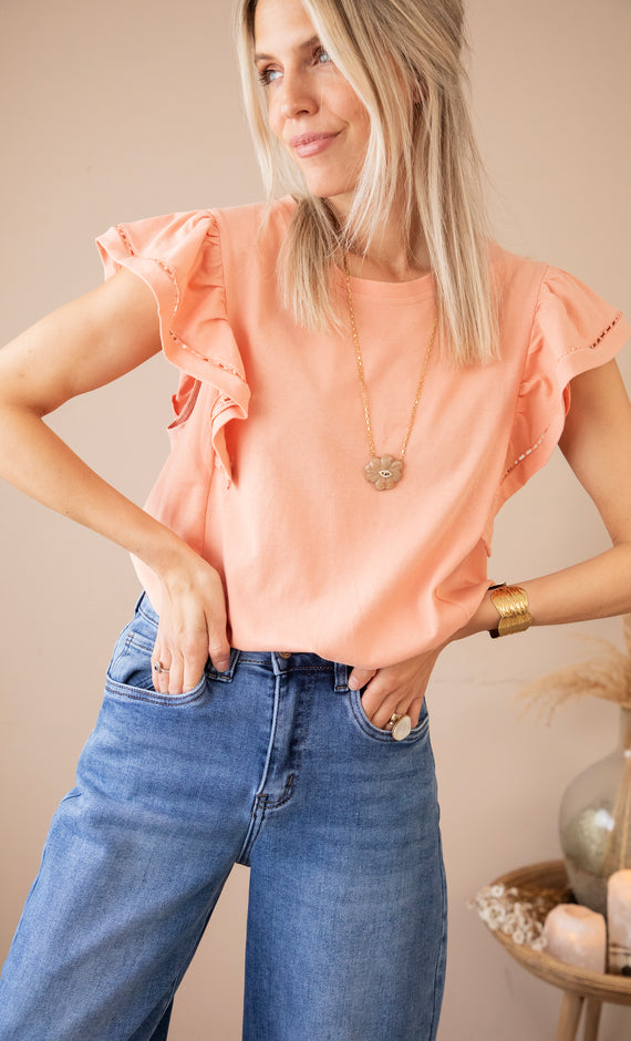 Beau Ruches Coral - T-Shirt