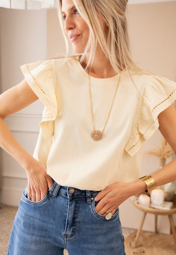 Beau Ruches Butter Yellow - T-Shirt