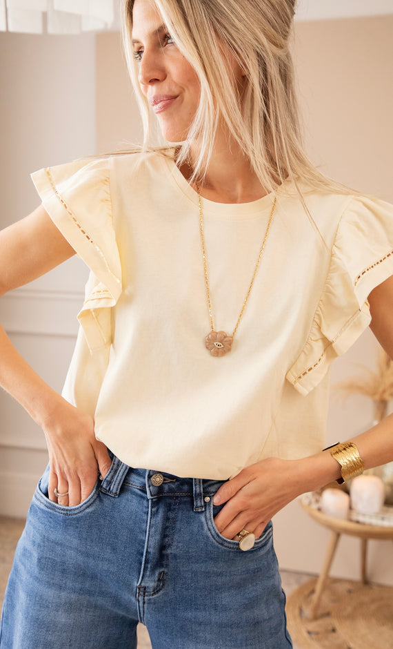 Beau Ruches Butter Yellow - T-Shirt
