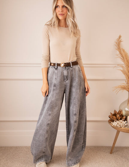 Jeans - Mason Wide Barrel - Rauchgrau