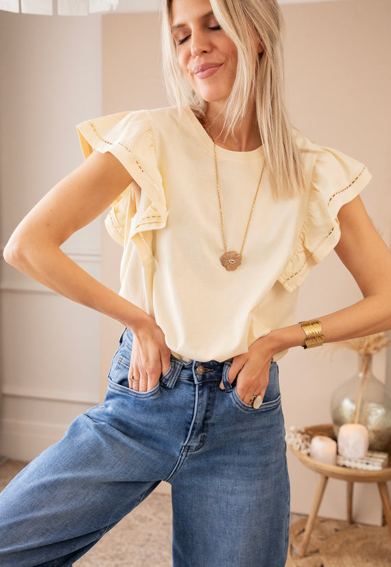 Beau Ruches Butter Yellow - T-Shirt