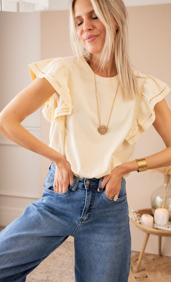 Beau Ruches Butter Yellow - T-Shirt
