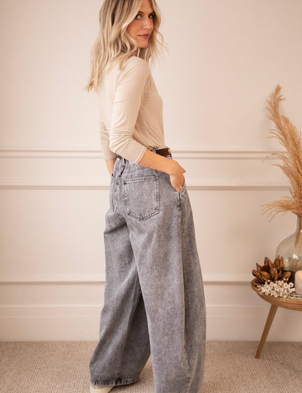 Jeans - Mason Wide Barrel - Rauchgrau
