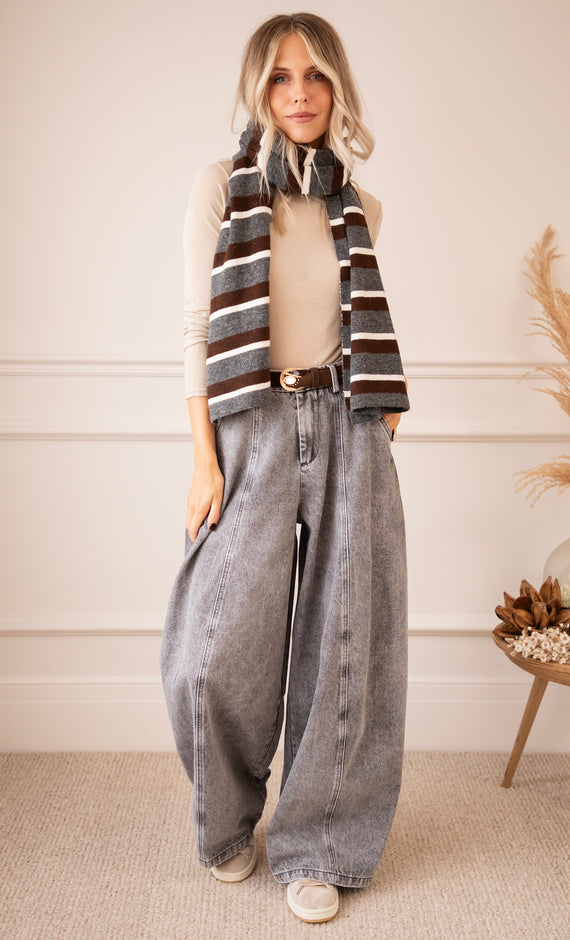 Jeans - Mason Wide Barrel - Rauchgrau