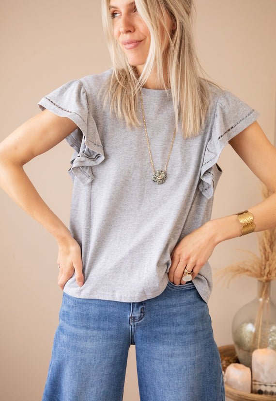 Beau Ruches Grey - T-Shirt
