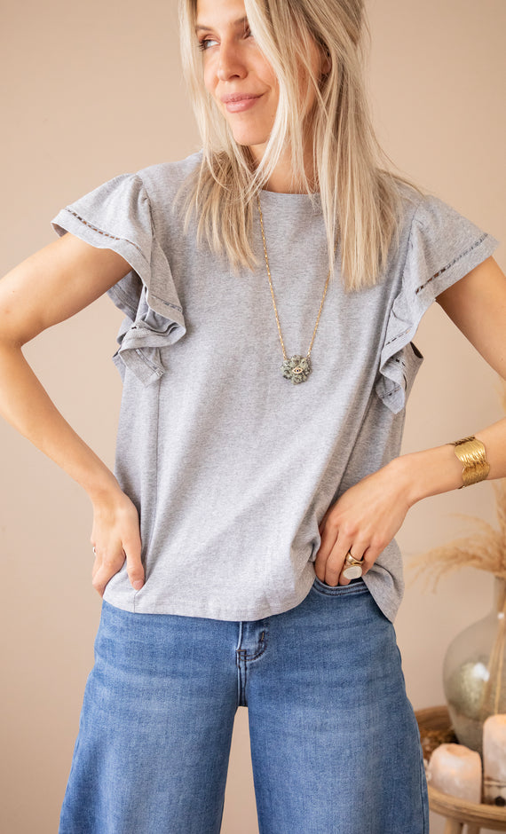 Beau Ruches Grey - T-Shirt