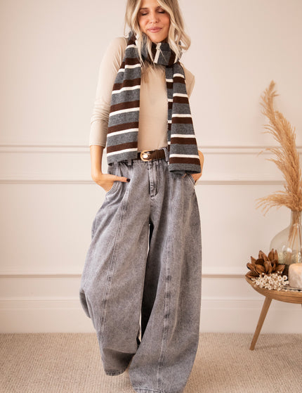 Jeans - Mason Wide Barrel - Rauchgrau