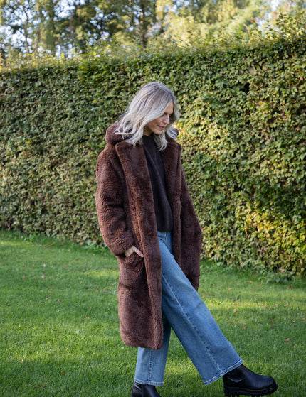 Fauve Vegan Fur Brown - Coat