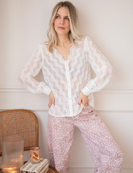 Fine Twist White - Blouse