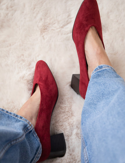 Heels - Bonny Suede - Bordeaux