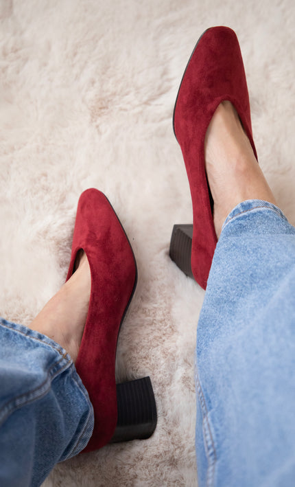 Heels - Bonny Suede - Bordeaux