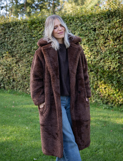 Fauve Vegan Fur Brown - Coat