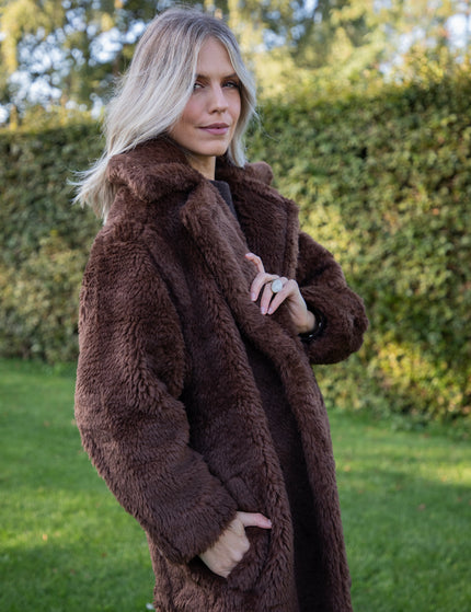 Fauve Vegan Fur Brown - Coat
