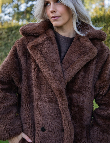 Fauve Vegan Fur Brown - Coat
