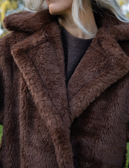 Fauve Vegan Fur Brown - Coat