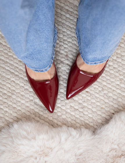 Delphine Lacquer Bordeaux - Heels