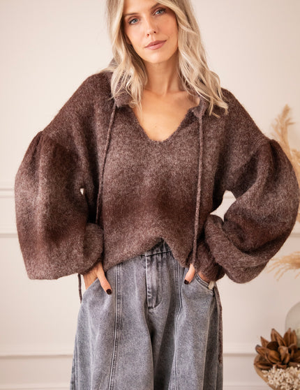 Pullover - Afterglow Fade - Braun