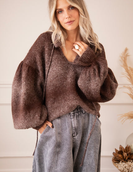 Pullover - Afterglow Fade - Braun