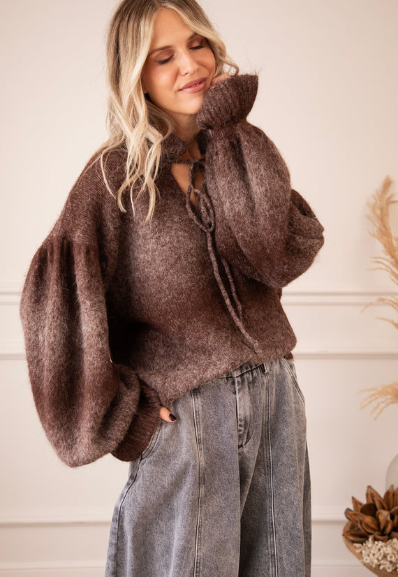 Pullover - Afterglow Fade - Braun