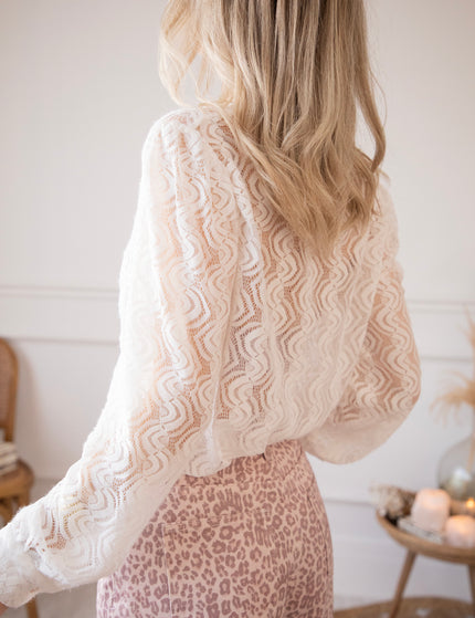 Fine Twist White - Blouse