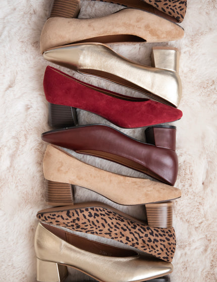 Bonny Leather Burgundy - Heels