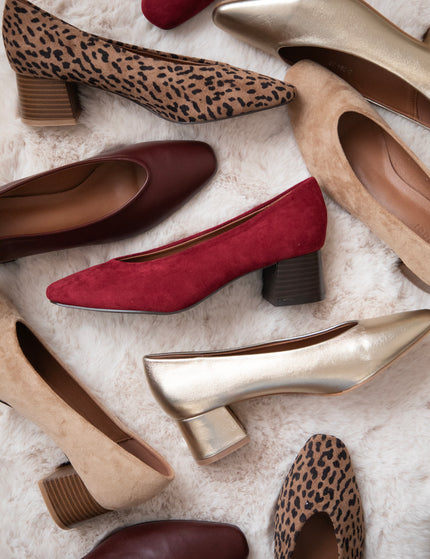 Bonny Leather Burgundy - Heels