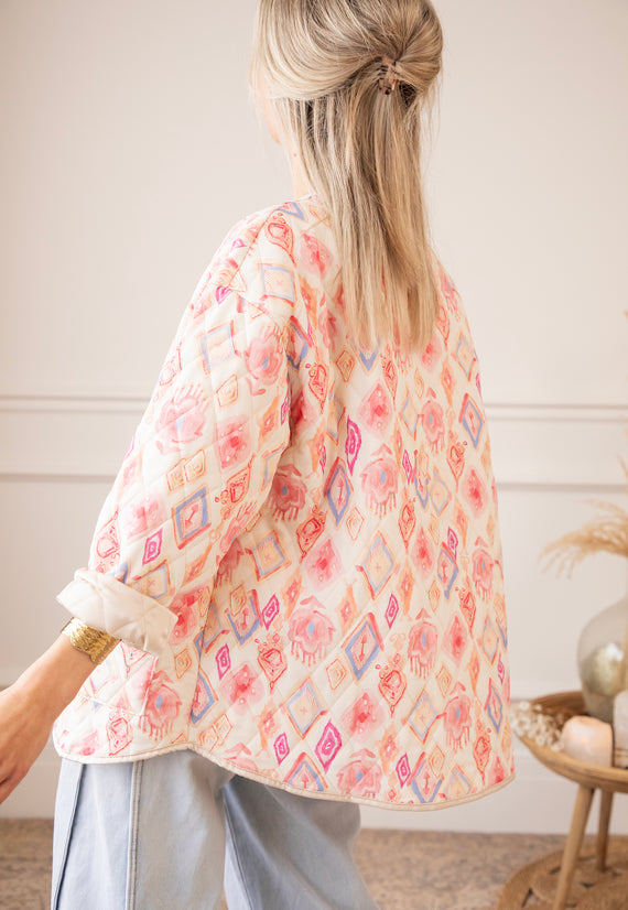 Botanical Quilt Pink/Blue - Jacket