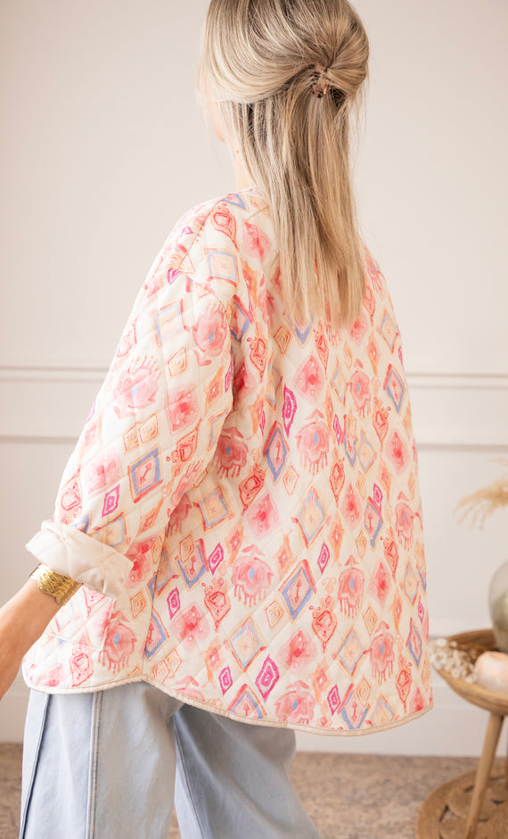 Botanical Quilt Pink/Blue - Jacket