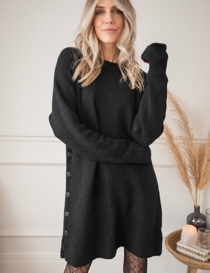 Coziya Black - Sweater Dress