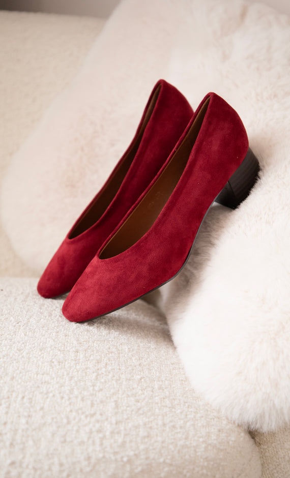 Heels - Bonny Suede - Bordeaux