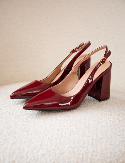 Delphine Lacquer Bordeaux - Heels